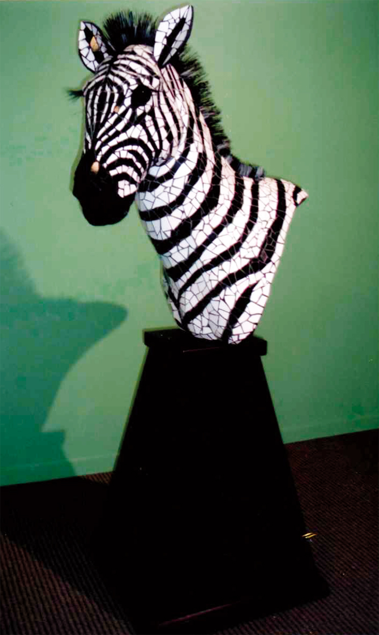 Averil Southward - Zebra Shoulder Pose in Mosaic